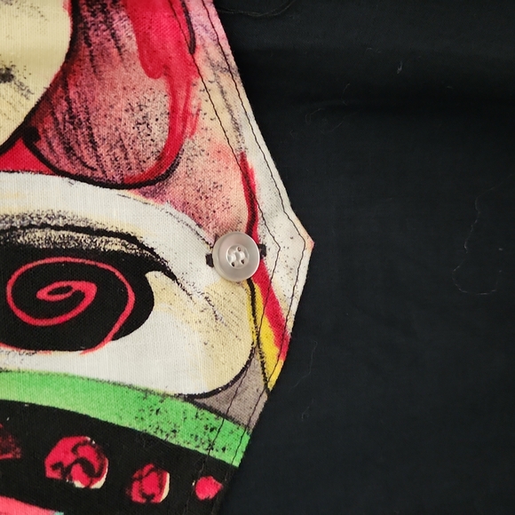 Men's Bull Shirt Western Rodeo Black LS Shirt - Picture 7 of 8